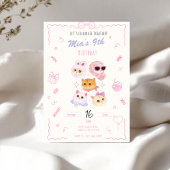 Invitation d'anniversaire pour fille Kitty