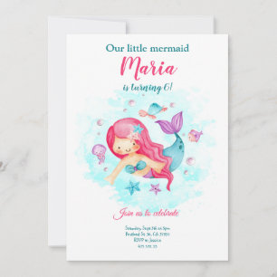 Invitation d'anniversaire pour fille Our Little Me