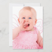 Invitation d'anniversaire pour fille singe petit t (Dos)