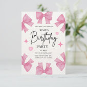 Invitation d'anniversaire pour filles (Debout devant)