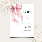 Invitation d'anniversaire pour filles, 7 ans, Arc-