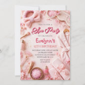 Invitation d'anniversaire pour filles à une soirée (Devant)