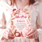 Invitation d'anniversaire pour filles à une soirée