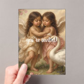 invitation d'anniversaire pour filles ange doux ch (In situ (ordinateur de poche))