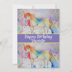 Invitation d'anniversaire pour filles avec l'art d