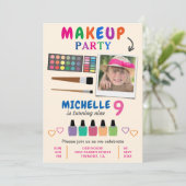 Invitation d'anniversaire pour filles de fête de m (Debout devant)