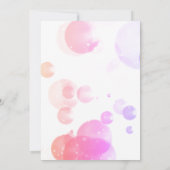 Invitation d'anniversaire pour filles licorne mign (Dos)