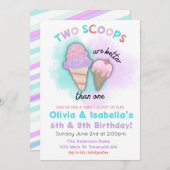 Invitation d'anniversaire pour frères et sœurs, Do (Devant / Derrière)