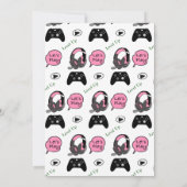 Invitation d'anniversaire pour Gamer (Dos)