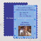 Invitation d'anniversaire pour garçon (Devant / Derrière)
