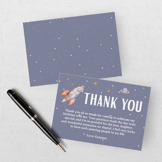 Invitation d'anniversaire pour garçon astronaute d