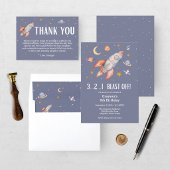 Invitation d'anniversaire pour garçon astronaute d