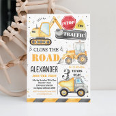 Invitation d'anniversaire pour garçon avec camion