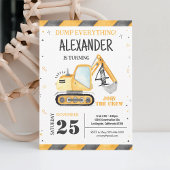 Invitation d'anniversaire pour garçon avec camion