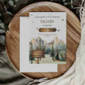Invitation d'anniversaire pour garçon aventurier H