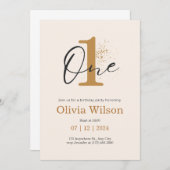 Invitation d'anniversaire pour garçon et bébé (Devant / Derrière)