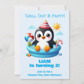Invitation d'anniversaire pour garçon - Fête au ba (Devant)