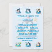 Invitation d'anniversaire pour garçon - Fête au ba (Dos)