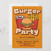 Invitation d'anniversaire pour garçon - Fête de bu (Devant)