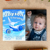 Invitation d'anniversaire pour garçon pilote d'avi