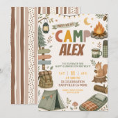 Invitation d'anniversaire pour garçon sur le thème (Devant / Derrière)