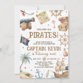 Invitation d'anniversaire pour garçon « Tous les p (Devant)