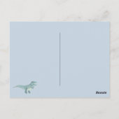 Invitation d'anniversaire pour garçons avec dinosa (Dos)