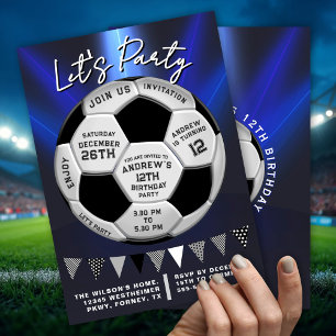 Invitation d'anniversaire pour garçons de style sp