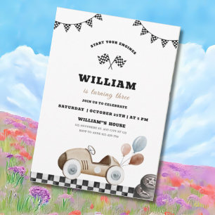 Invitation d'anniversaire pour garçons : Démarrez