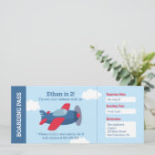 Invitation d'anniversaire pour garçons sur le thèm (Debout devant)