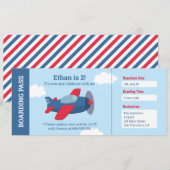 Invitation d'anniversaire pour garçons sur le thèm (Devant / Derrière)