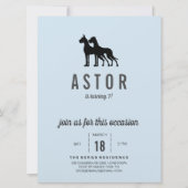 Invitation d'anniversaire pour Grand Danois (Devant)