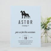 Invitation d'anniversaire pour Grand Danois (Debout devant)