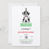 Invitation d'anniversaire pour Grand Danois (Devant)