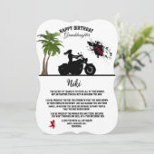 Invitation d'anniversaire pour grand-fille adulte (Debout devant)