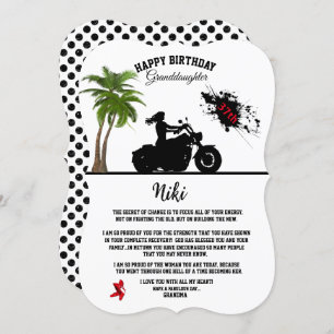 Invitation d'anniversaire pour grand-fille adulte