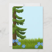 Invitation d'anniversaire pour hérisson (Dos)