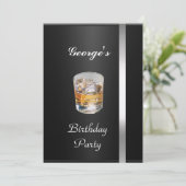 Invitation d'anniversaire pour hommes (Debout devant)