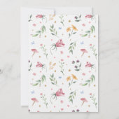 Invitation d'anniversaire pour jardin de fées ench (Dos)