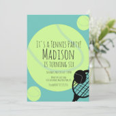 Invitation d'anniversaire pour jeu de fête avec ba (Debout devant)