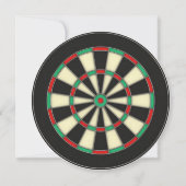 Invitation d'anniversaire pour jeu de fléchettes r (Devant)