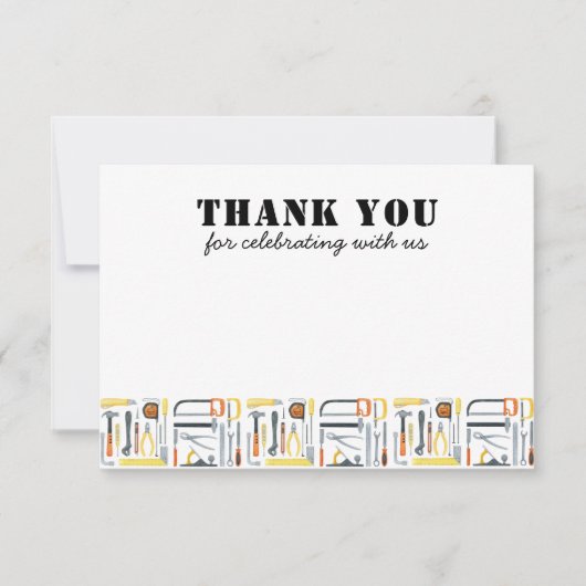 Invitation d'anniversaire pour jeune constructeur  (Devant)