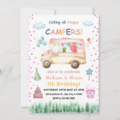 Invitation d'anniversaire pour jumeaux fille et ga (Devant)