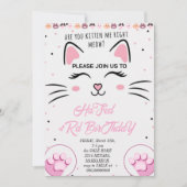 Invitation d'anniversaire pour Kitty et ses amis, (Devant)
