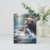 Invitation d'anniversaire pour la capture de l'our (Debout devant)