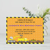 Invitation d'anniversaire pour la construction de  (Debout devant)