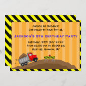 Invitation d'anniversaire pour la construction de  (Devant / Derrière)