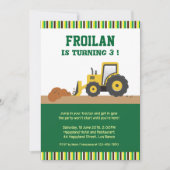 Invitation d'anniversaire pour la construction de (Devant)