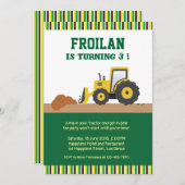 Invitation d'anniversaire pour la construction de (Devant / Derrière)