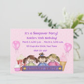 Invitation d'anniversaire pour la fête de la femme (Debout devant)